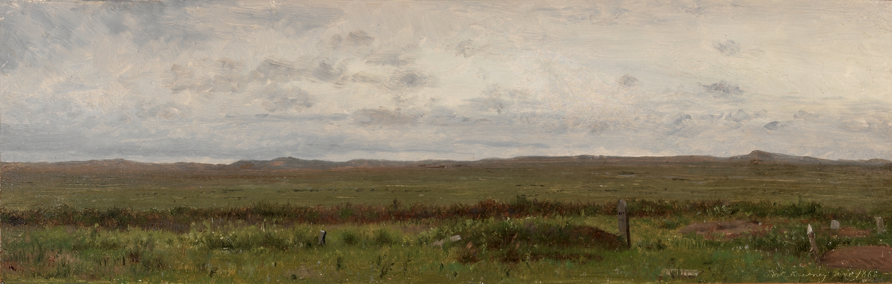 Graves of Travellers, Fort Kearny, Nebraska, by Worthington Whittredge, public domain