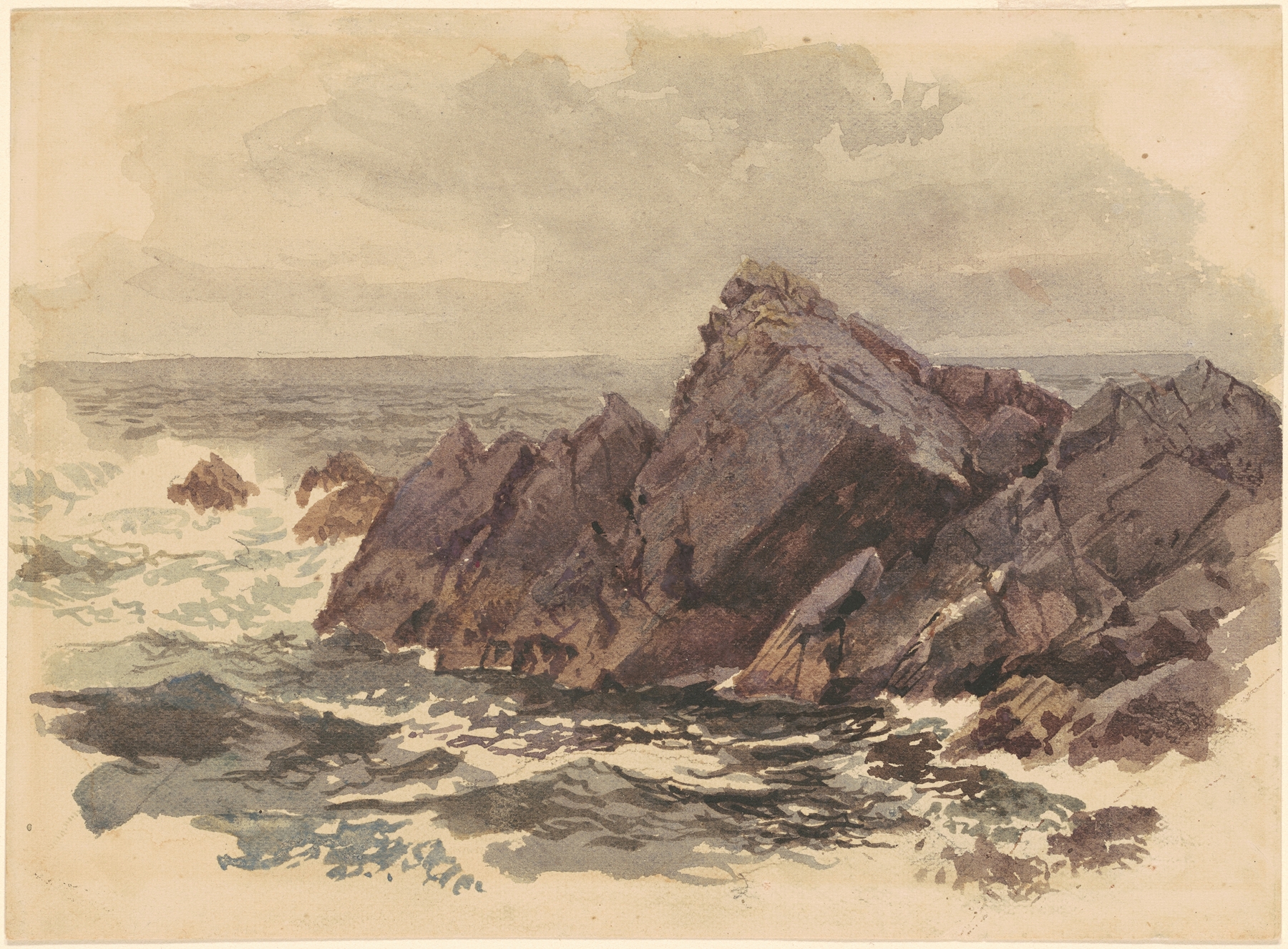 Seascape with Rocks, by William Trost Richards, public domain