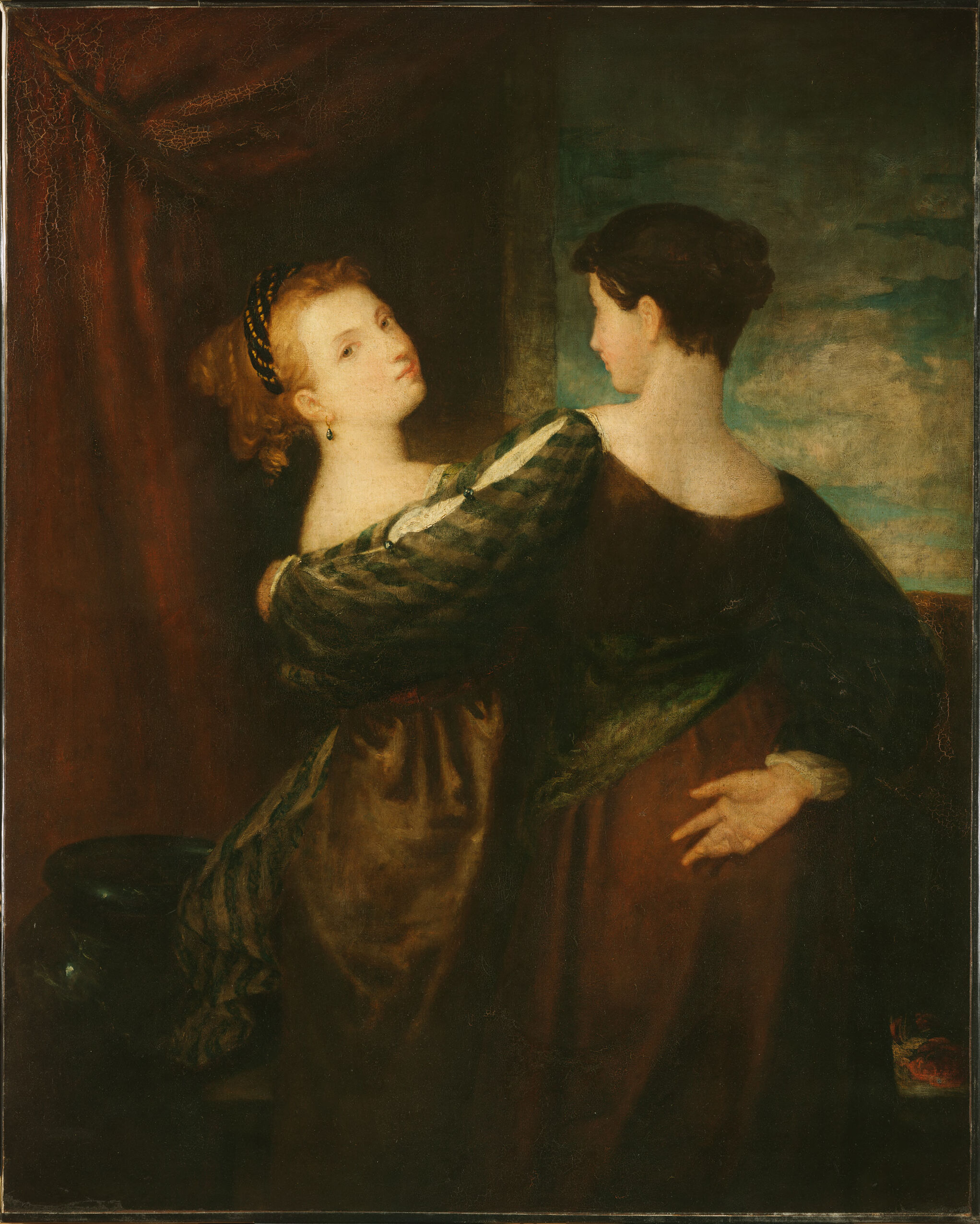The Sisters, by Washington Allston, public domain
