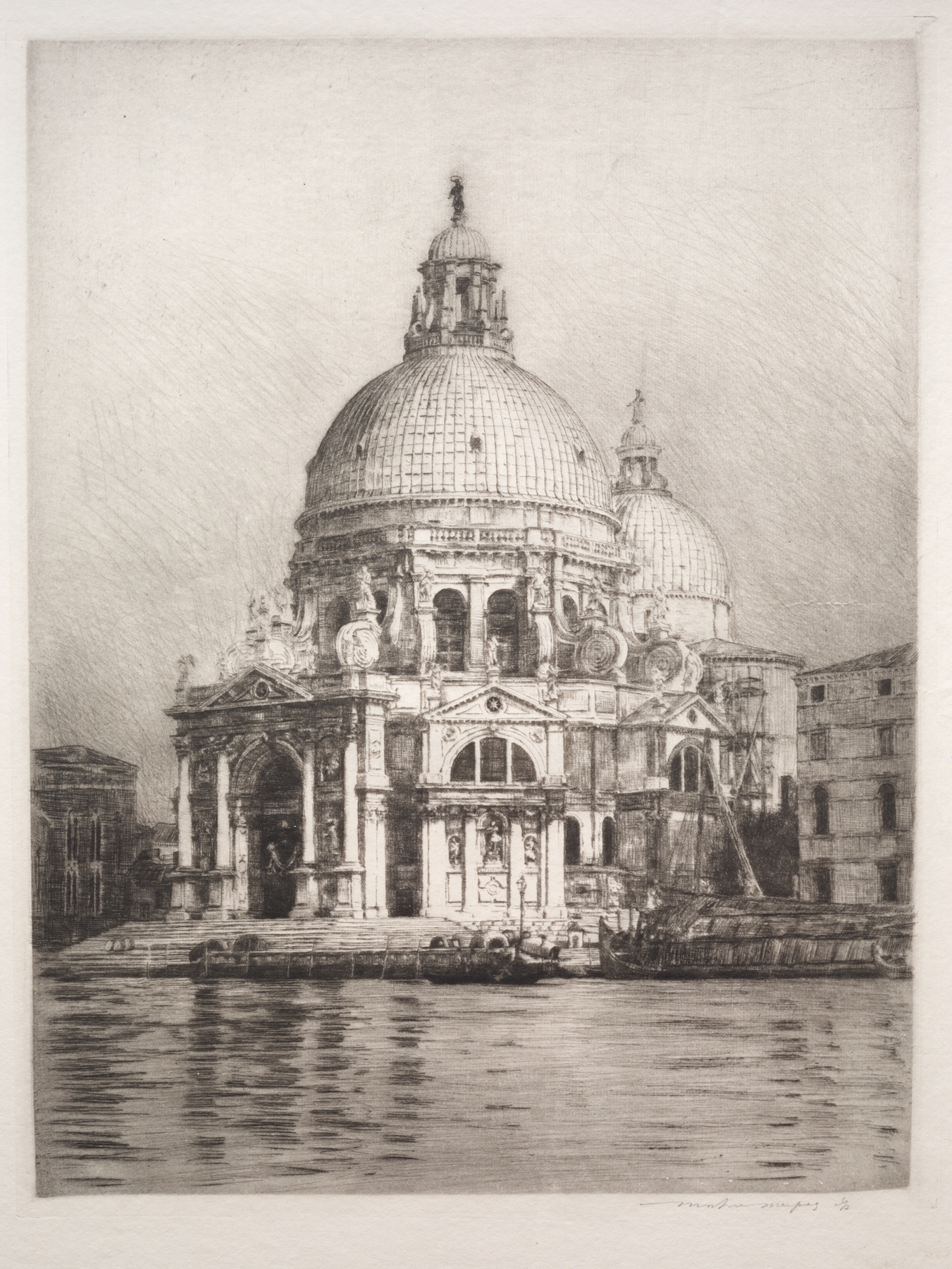 Santa Maria Della Salute #1 by Mortimer Menpes, oil painting depicting a canal in Venice