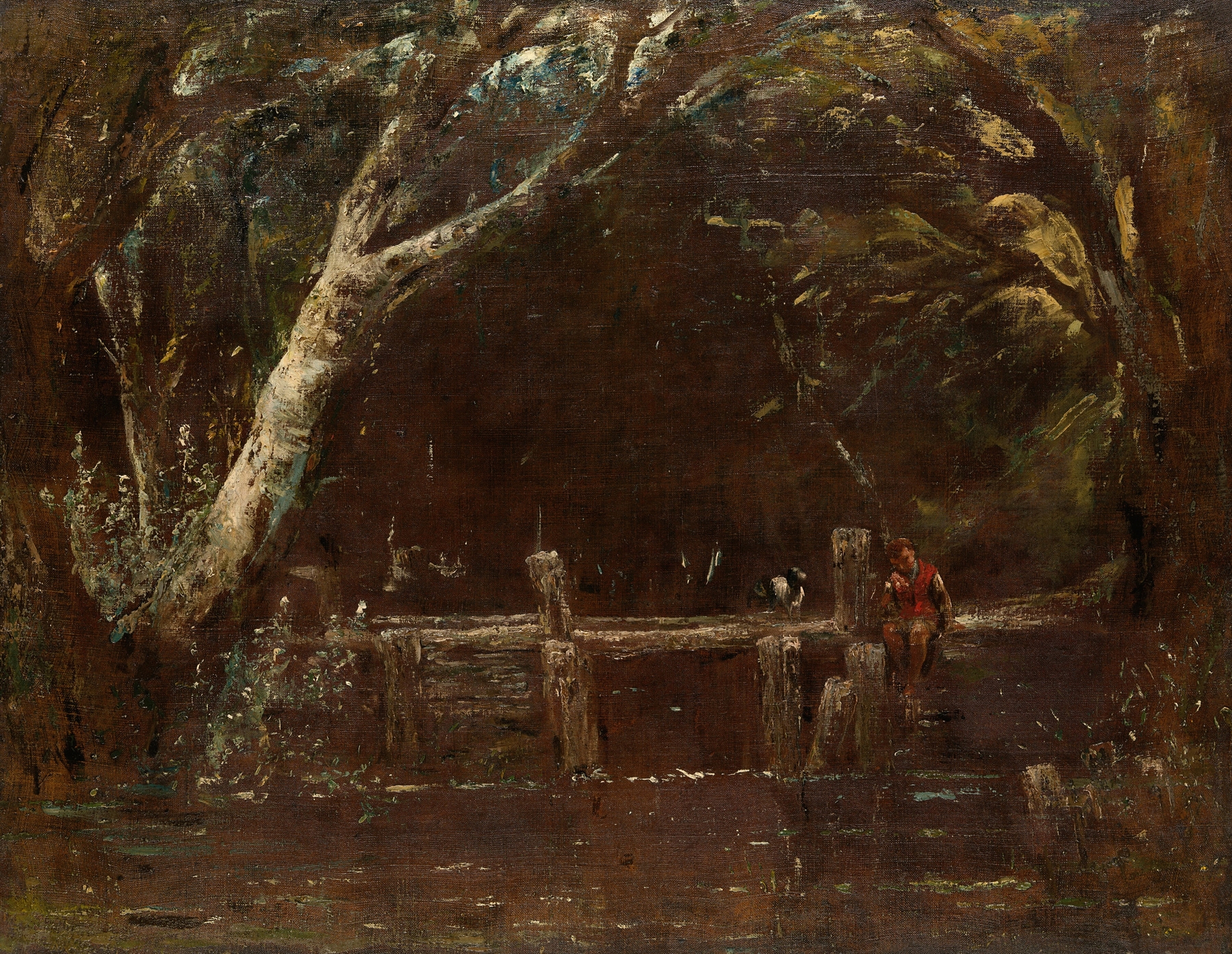 Landscape (The Lock), by John Constable, public domain