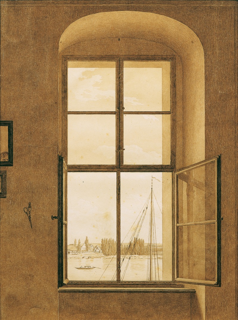 A view from the artist's studio showcasing a serene landscape.