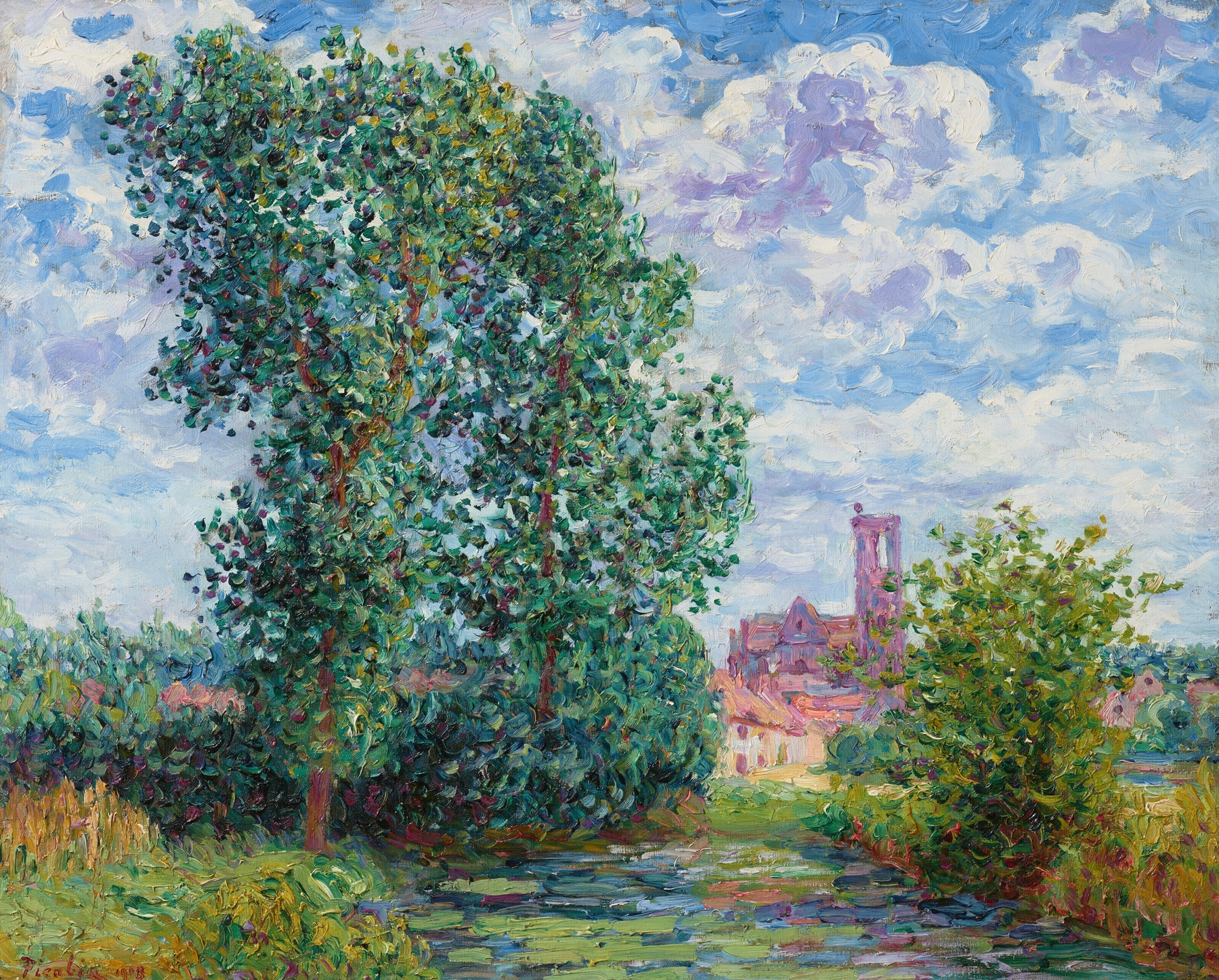 Effet de soleil par temps d’orage, Larchant, by Francis Picabia, public domain