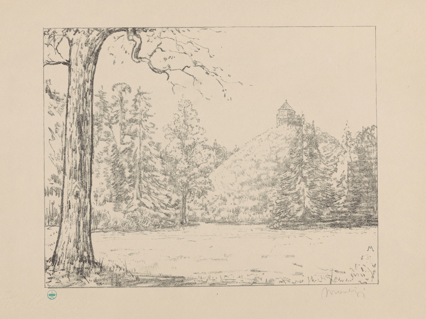 Gezicht op de Seringenberg op landgoed de Raephorst De Raephorst, by Simon Moulijn, public domain