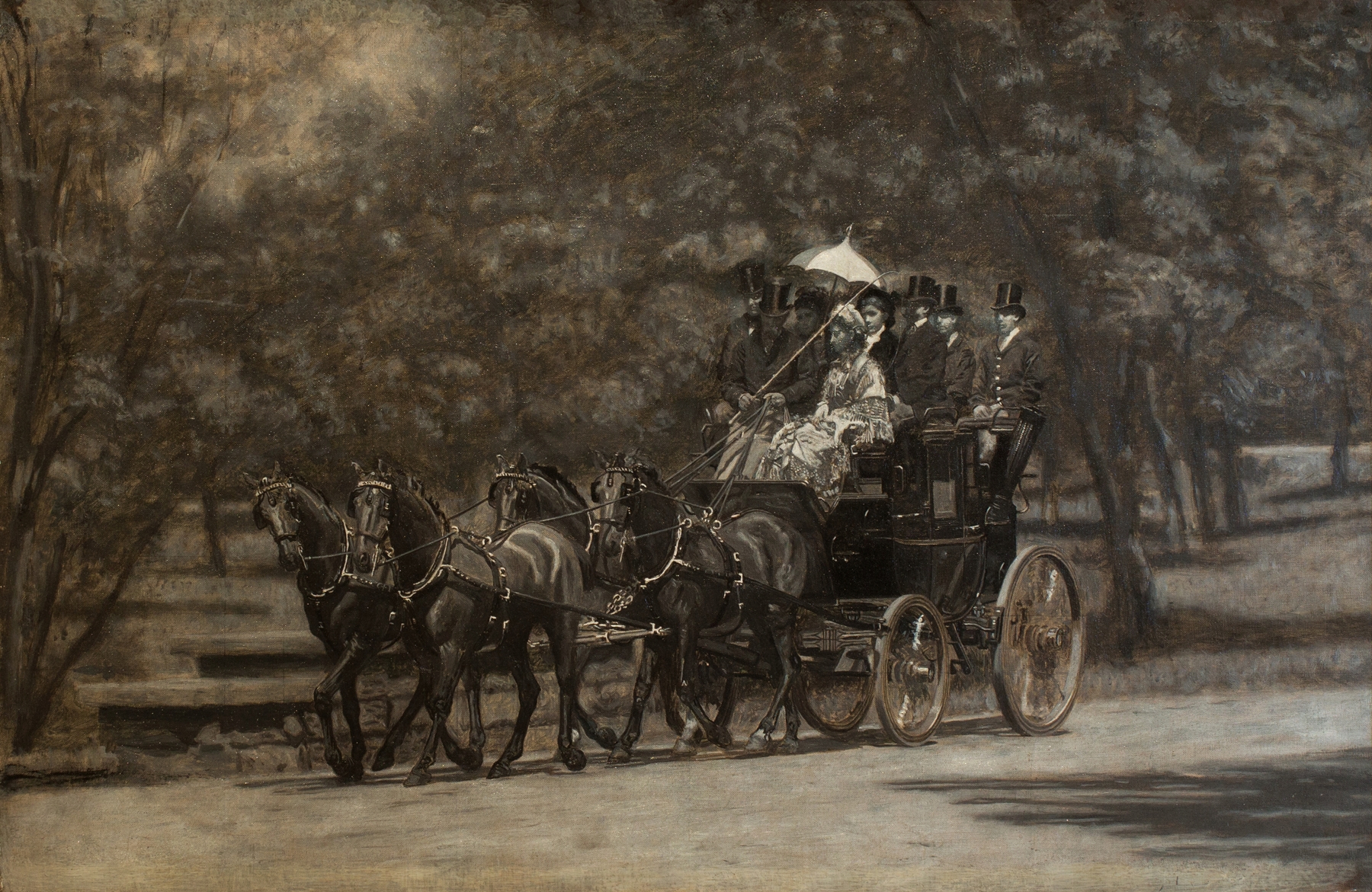 The Fairman Rogers Four-In-Hand (A May Morning in the Park), by Thomas Eakins, public domain