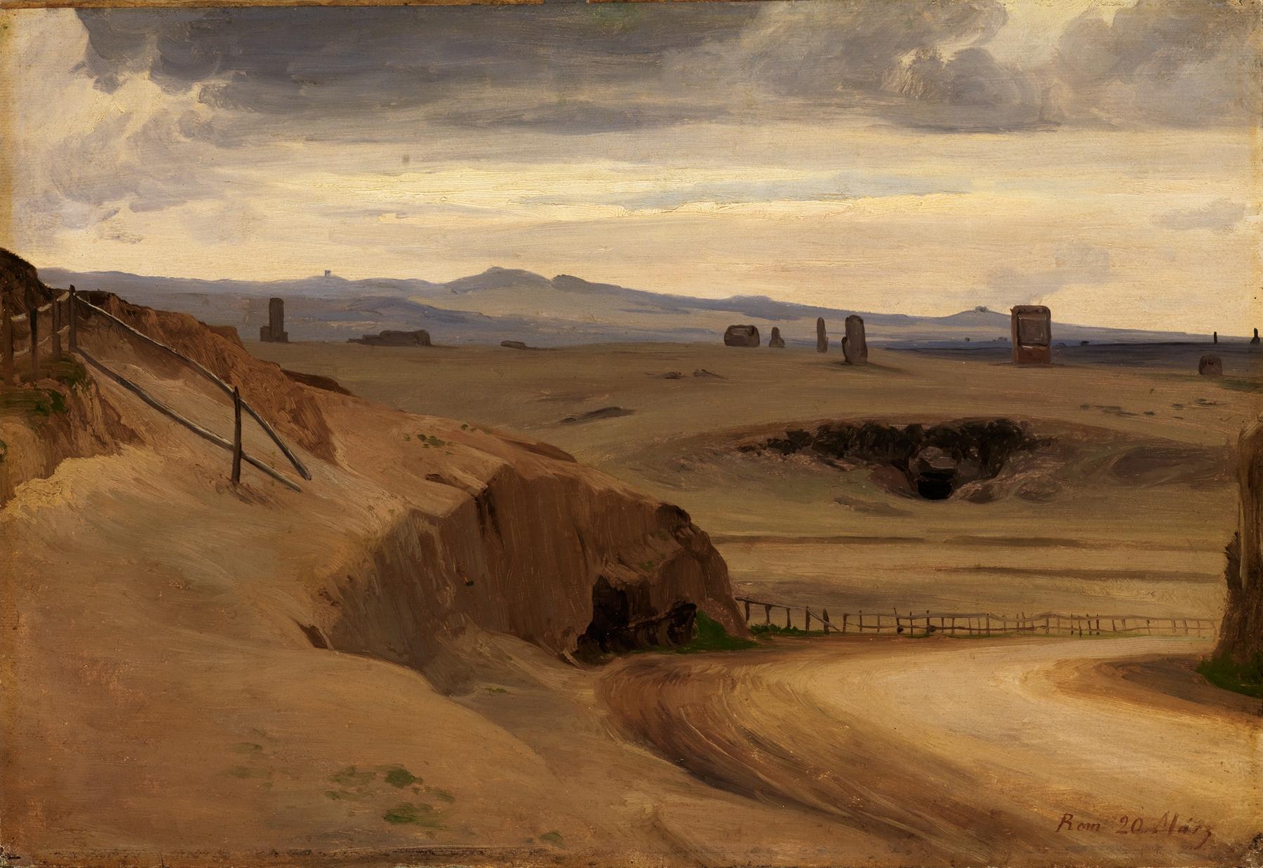 Partie aus der Römischen Campagna, by Johann Wilhelm Schirmer, public domain
