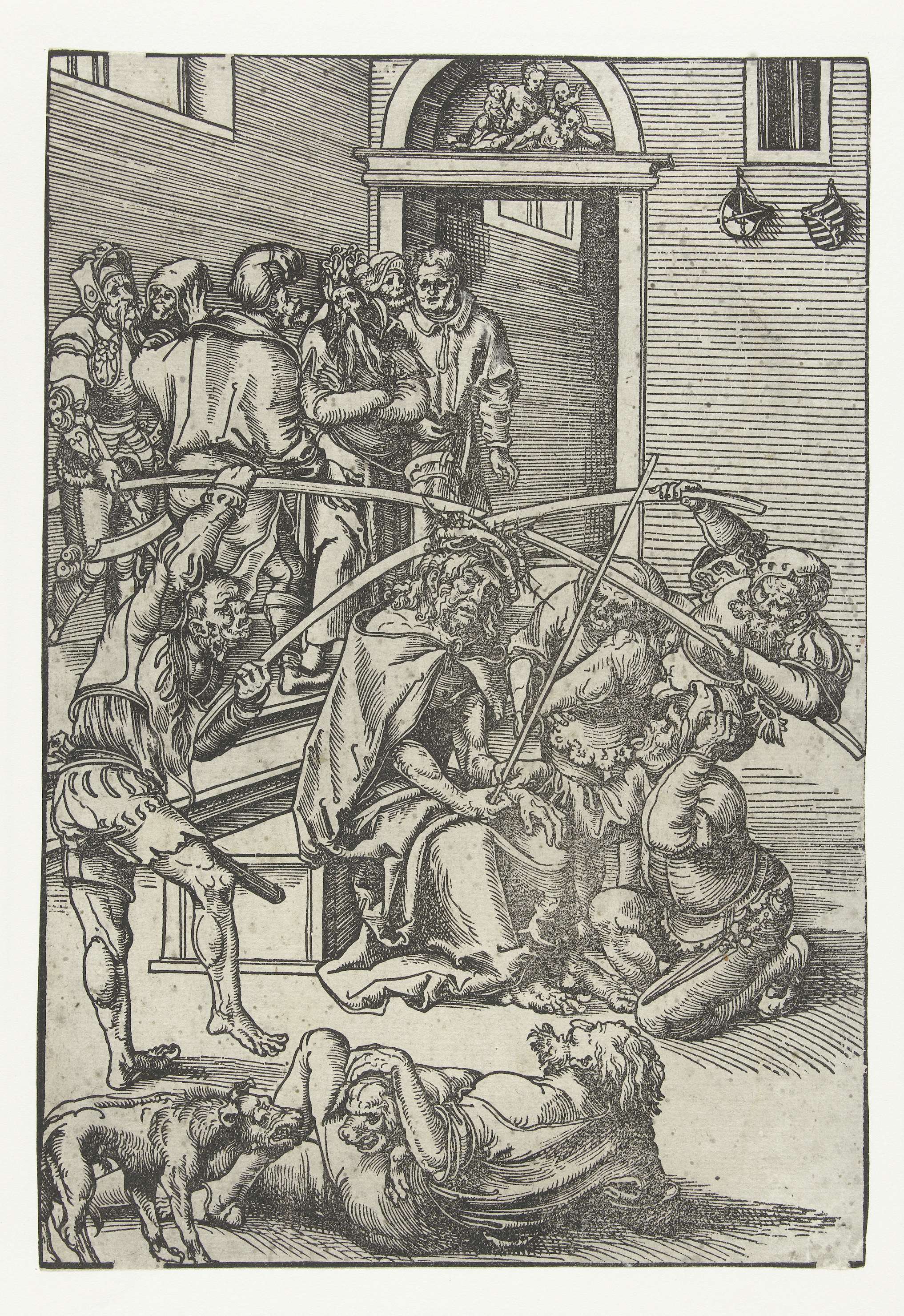 Doornenkroning, by Lucas Cranach (I), public domain