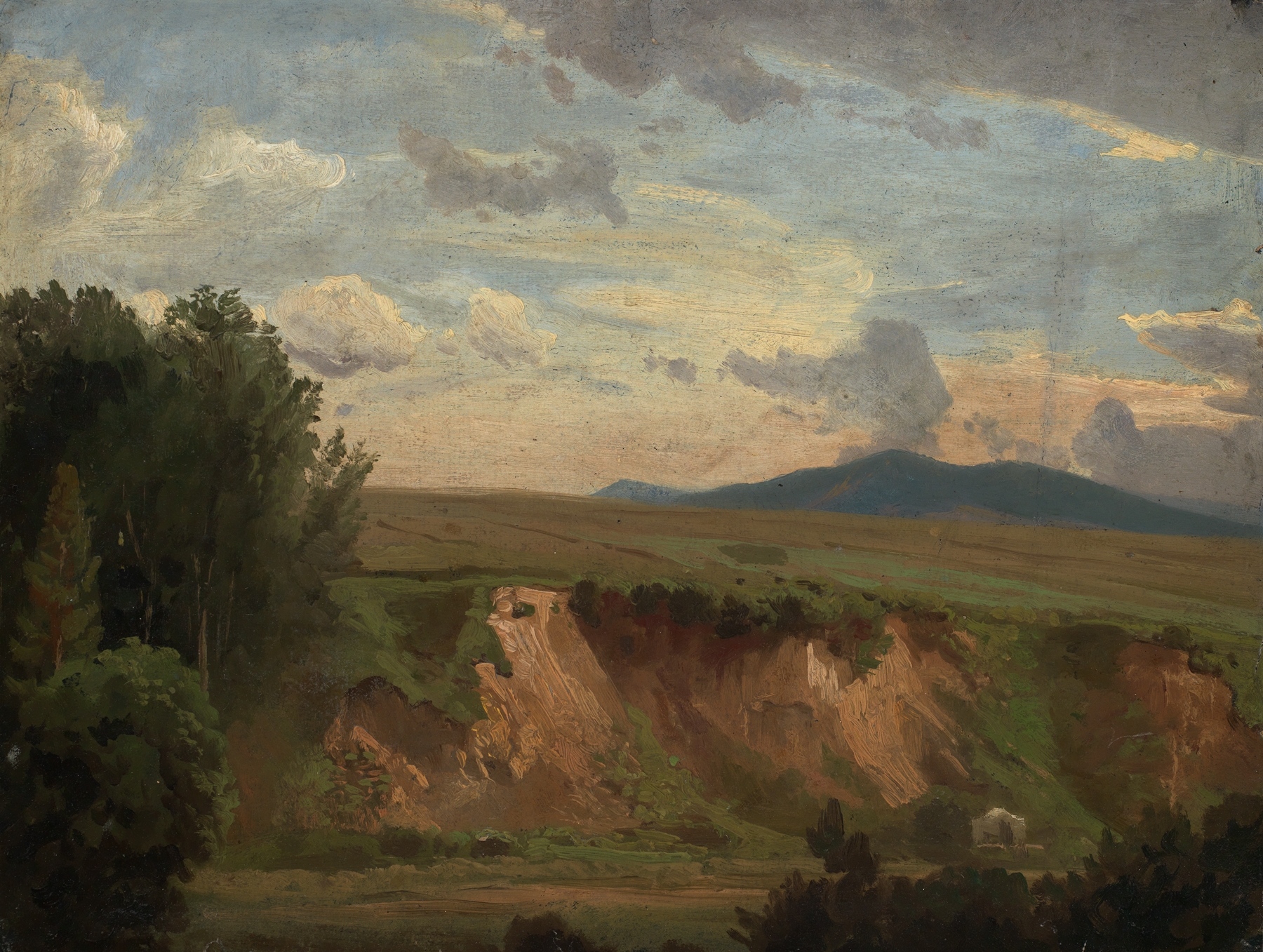 Südfranzösische Landschaft mit kahler Böschung, by Johann Wilhelm Schirmer, public domain