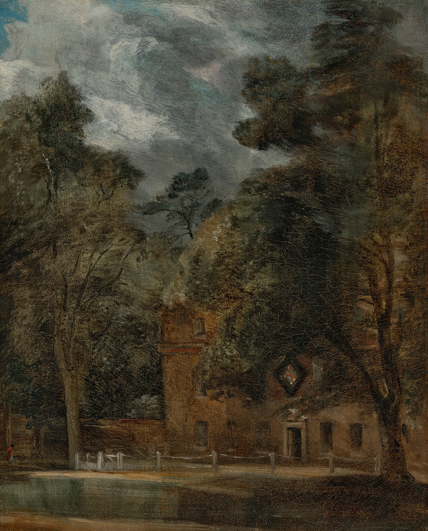 West Lodge, East Bergholt, oil on canvas by John Constable