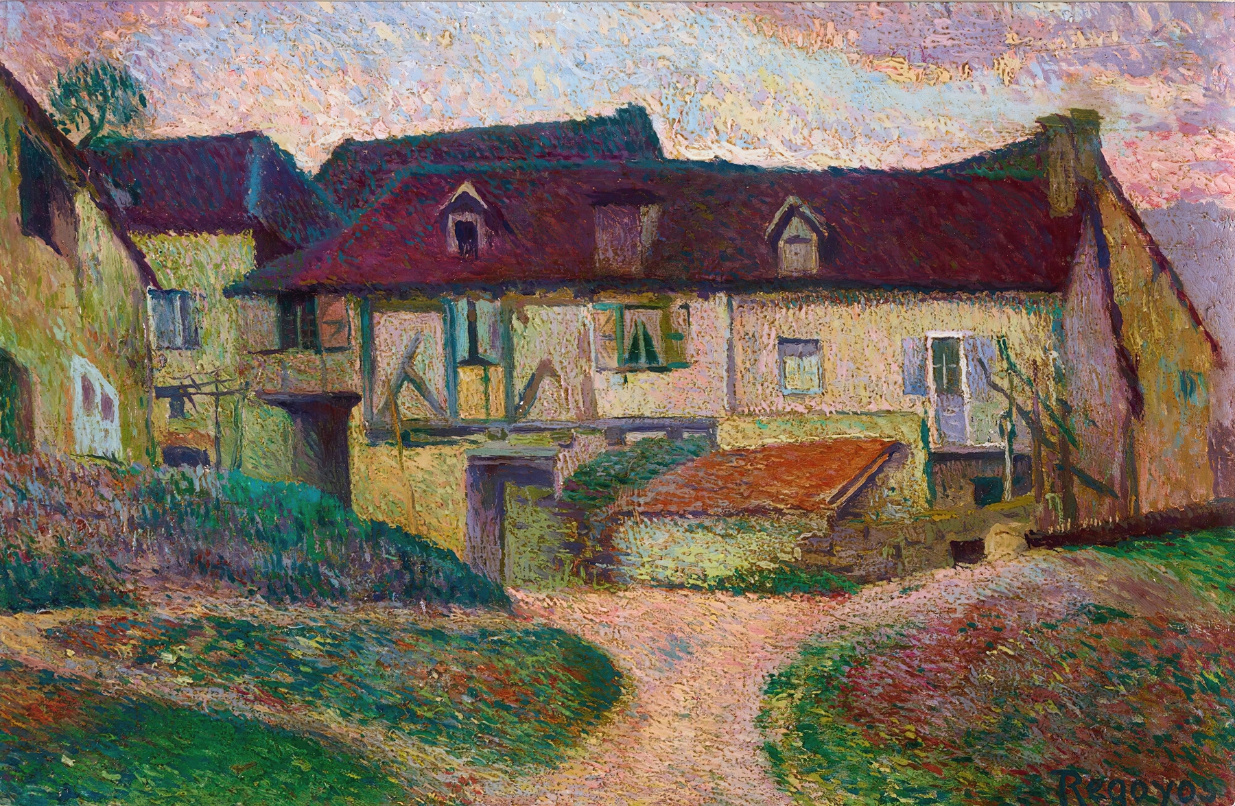 Farmhouse, Namur, by Darío de Regoyos, public domain