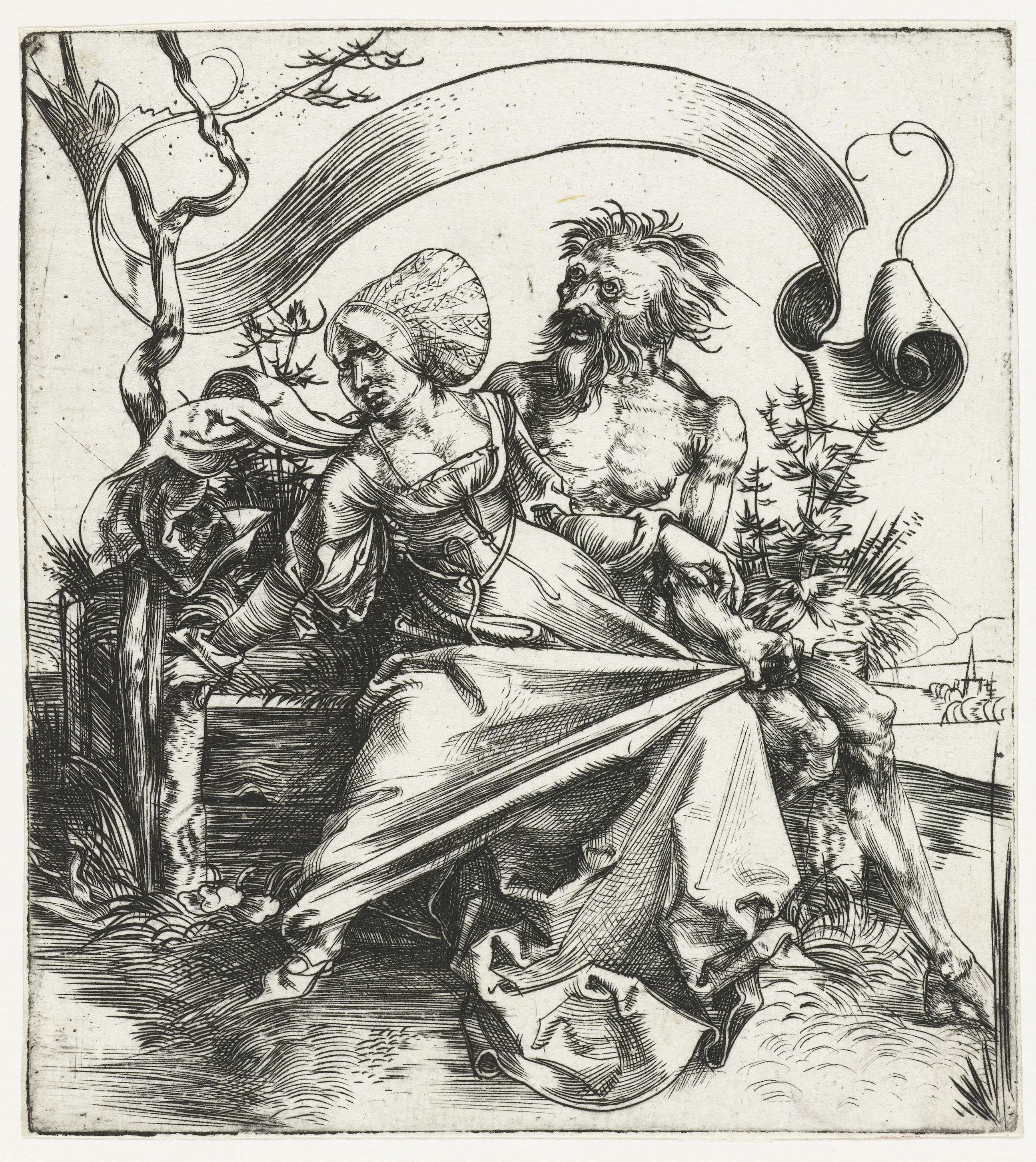 Jonge vrouw aangevallen door de Dood, by Albrecht Dürer, public domain