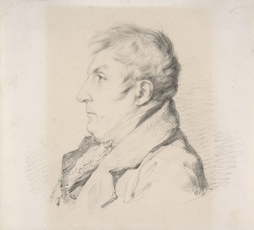 Portrait of Louis-Francois Bertin, l’ainé by Anne Louis Girodet-Trioson.