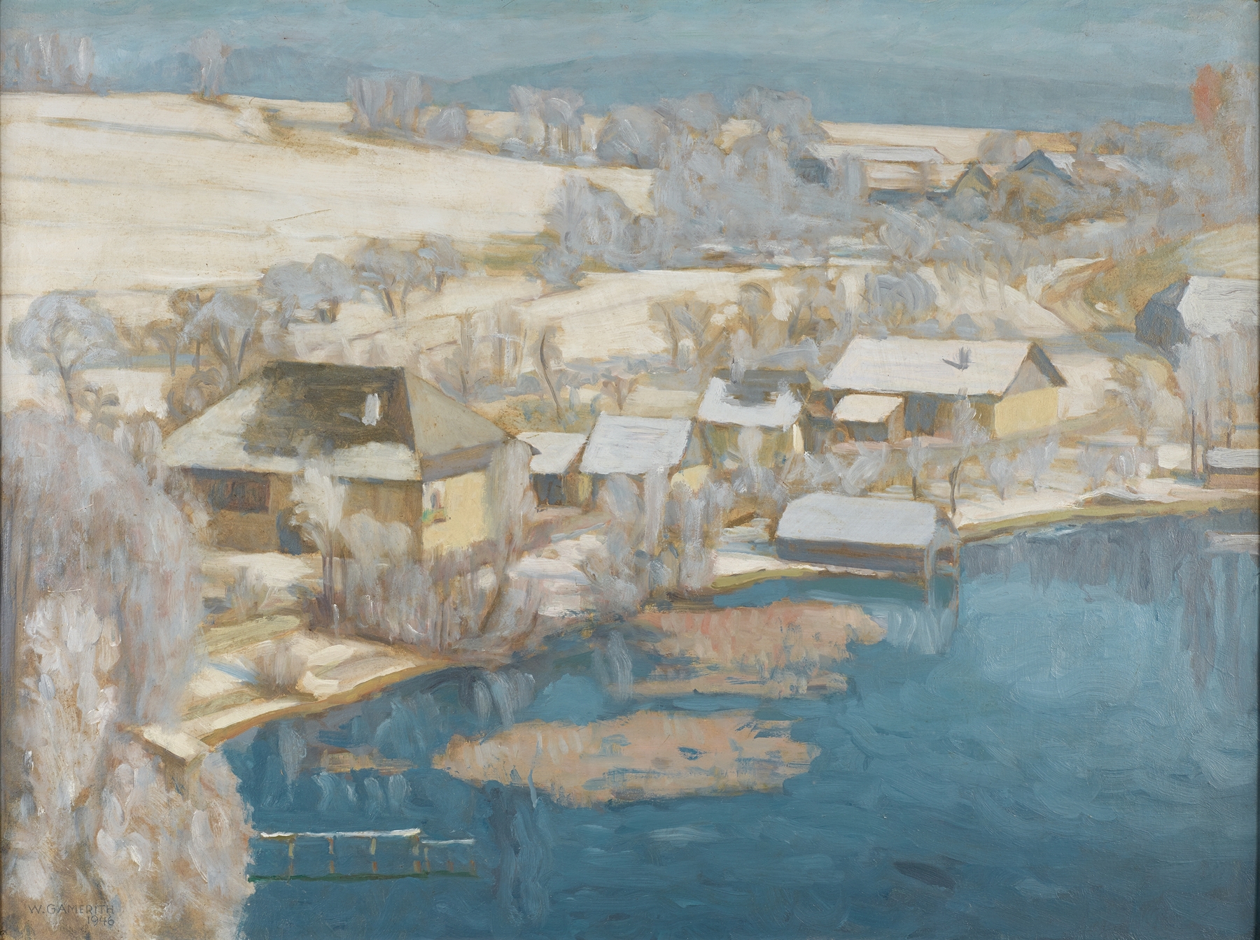 Unterbuchberg Im Winter II, by Walther Gamerith, public domain