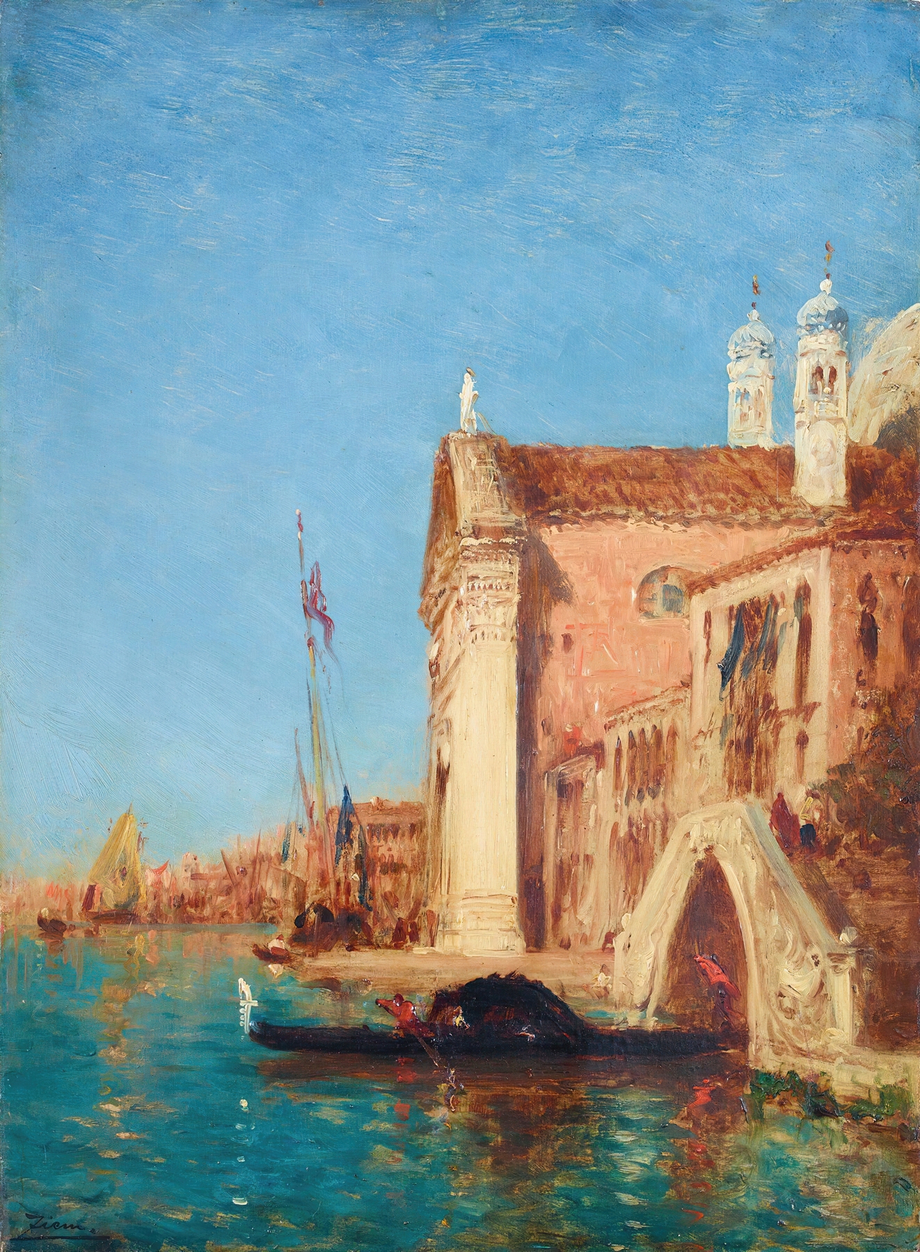 Chiesa Dei Gesuati, Venice, by Félix Ziem, public domain