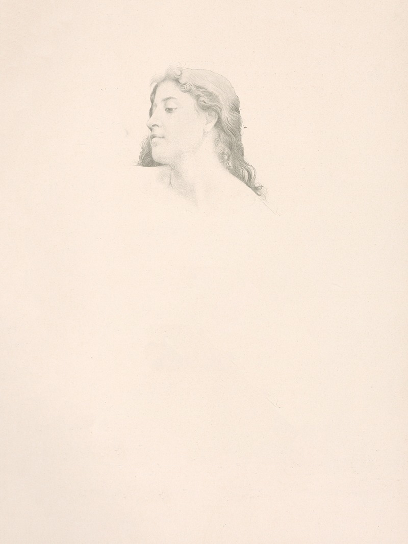 Ètude de tête de femme by William Bouguereau