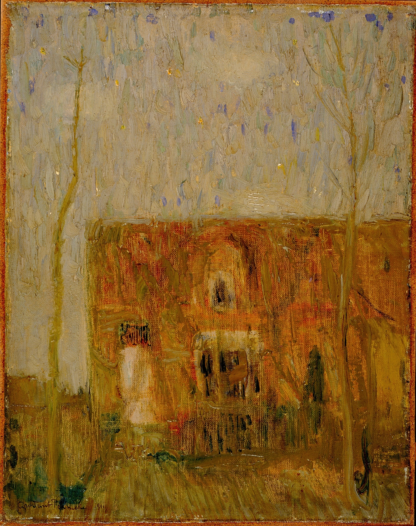 Huis, by Constant Permeke, public domain
