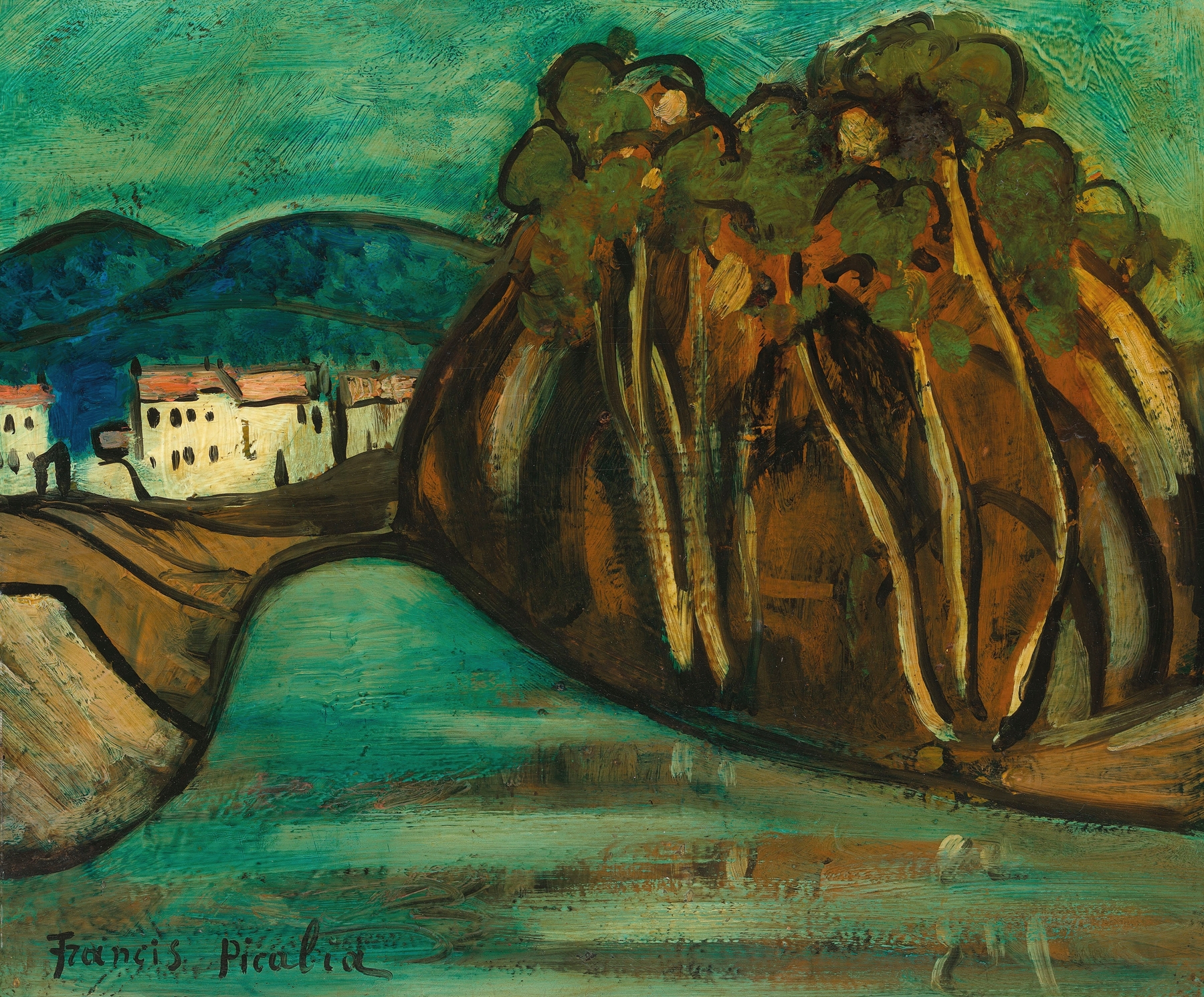 Paysage, by Francis Picabia, public domain
