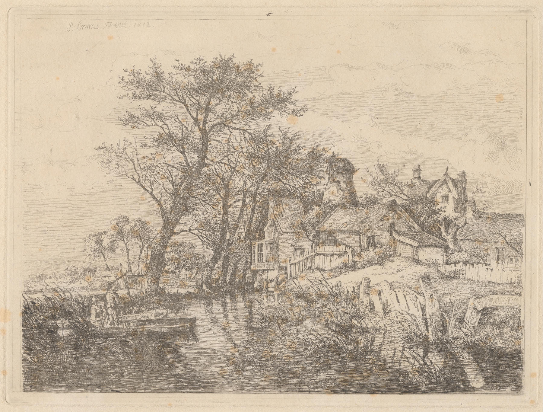 Back of the New Mills, Norwich, by John Crome, public domain