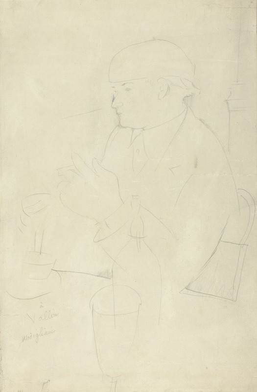 Amedeo Modigliani's 'Portrait of Vallin' showcases a unique style with elongated forms and a focus on the subject's expressive features.