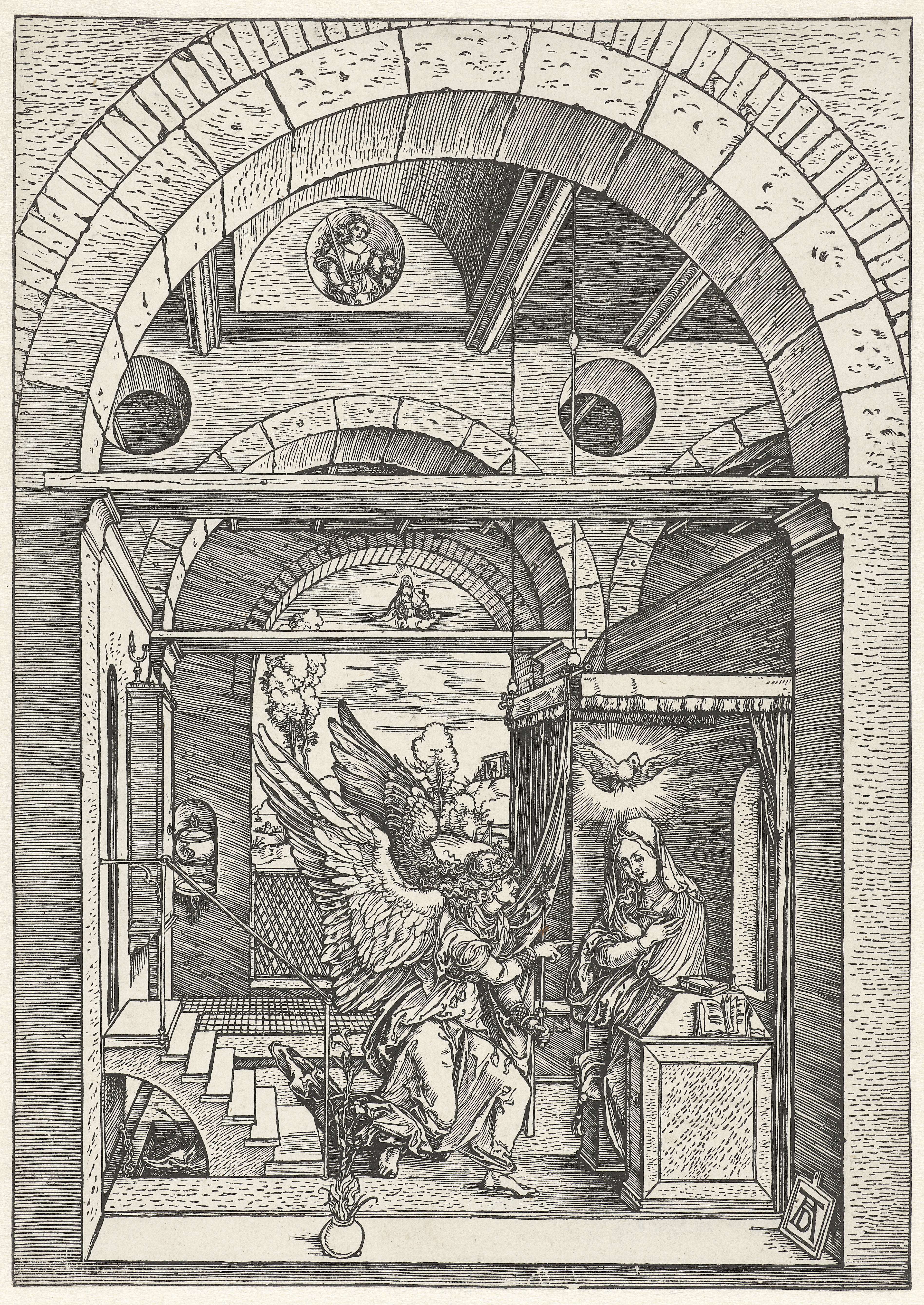 Annunciatie, by Albrecht Dürer, public domain