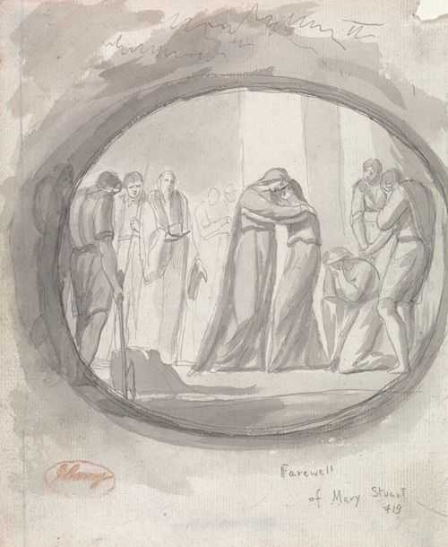 George Romney's 'Farewell of Mary Stuart' captures a poignant moment in history.