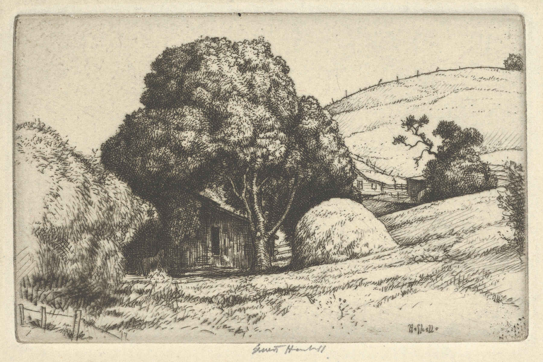 Haystack, by Ernest Haskell, public domain