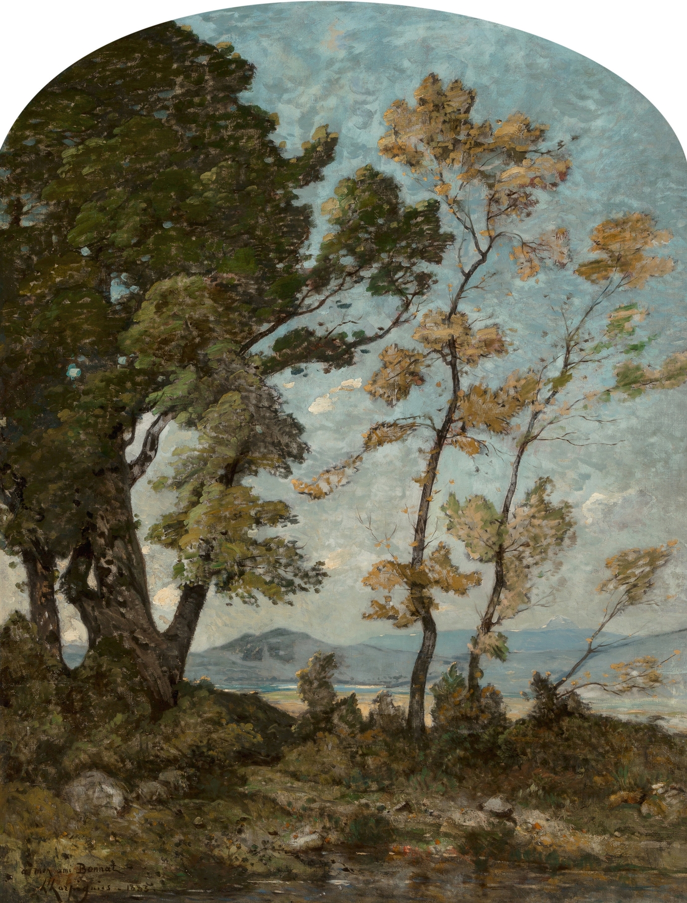 Paysage du midi, by Henri-Joseph Harpignies, public domain