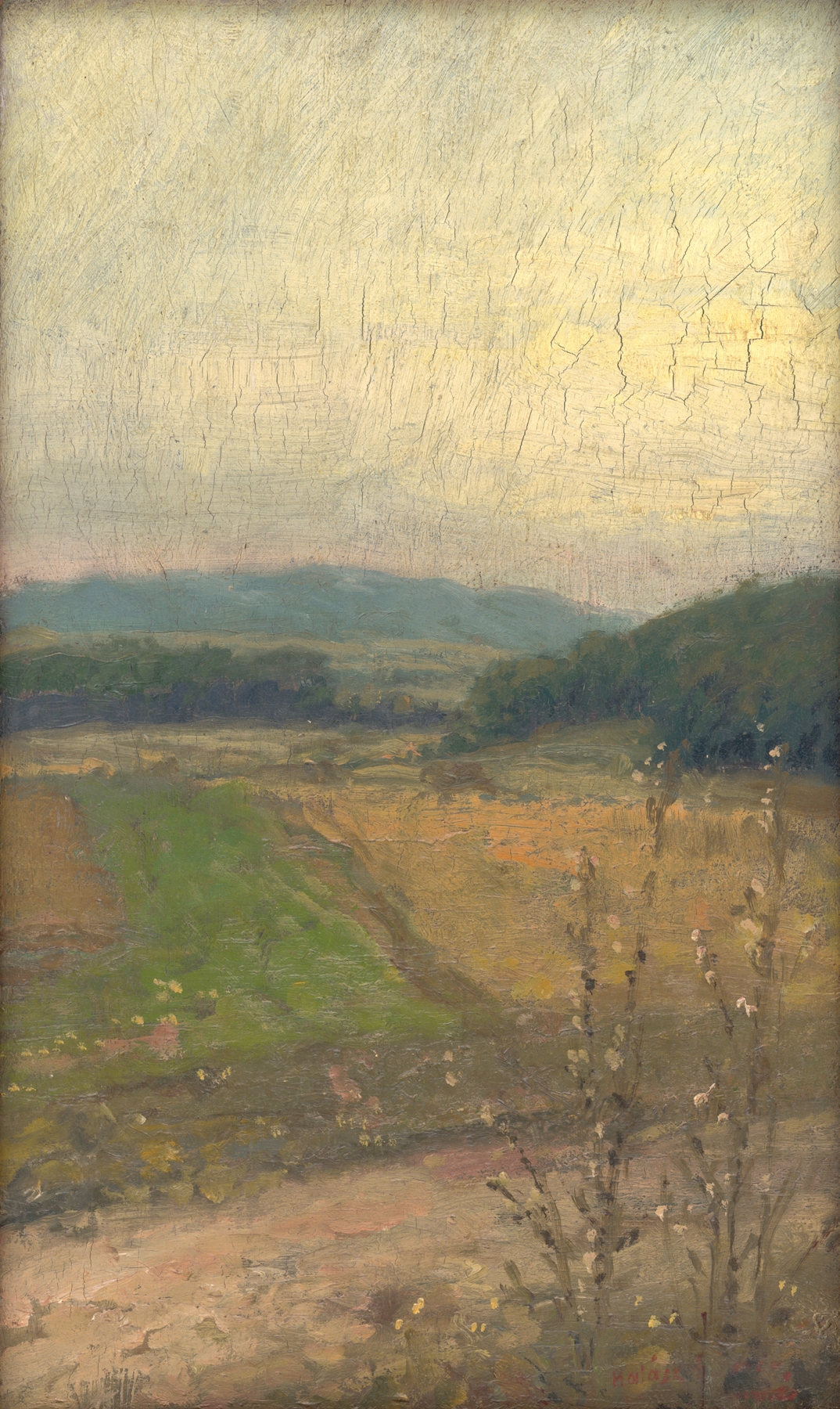 Landscape with Hills in the Background, by Elemír Halász-Hradil, public domain