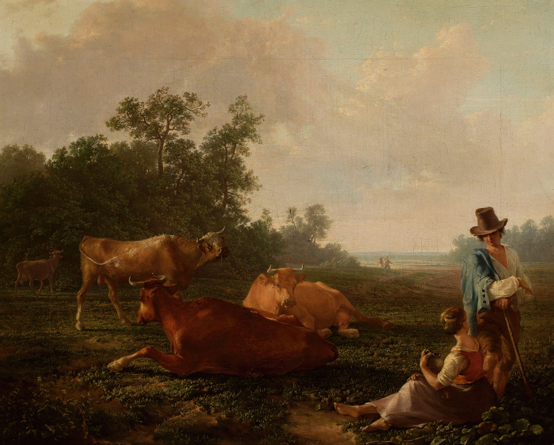Pastoral scene, by Friedrich von Nerly, public domain