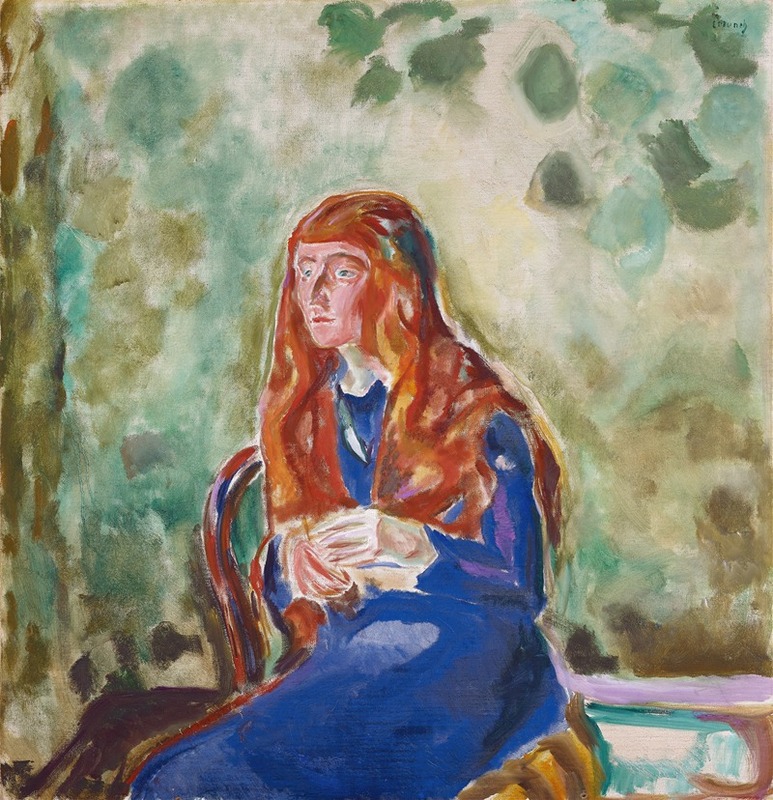 Edvard Munch's 'Portrait Of Käte Perls' captures the essence of its subject with bold colors and emotional depth.