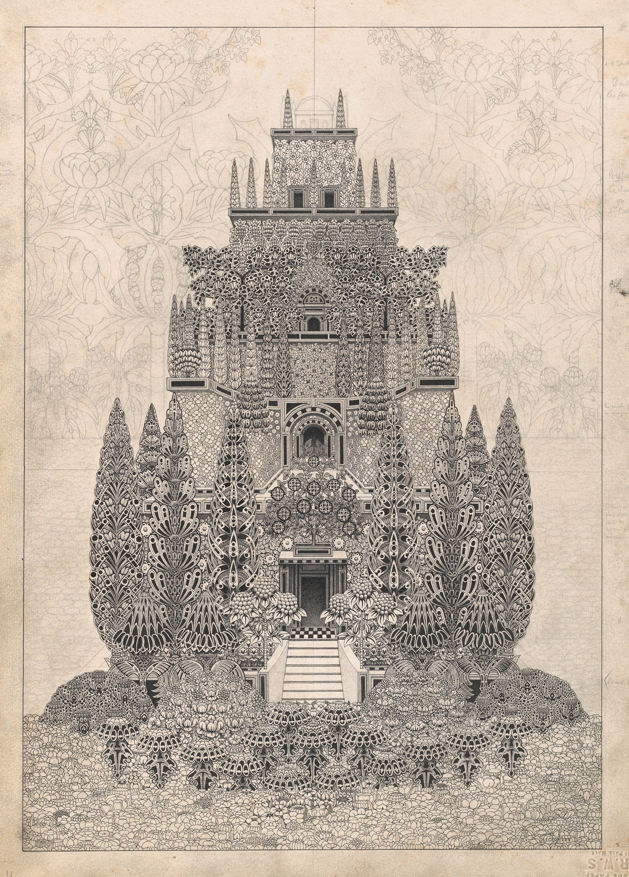A Fantastic Tiered Structure by Herbert Crowley, unknown medium