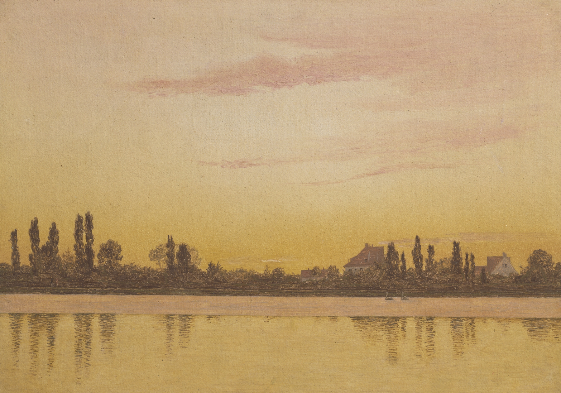 Dosseringen seen from the Sea, by Christen Købke, public domain