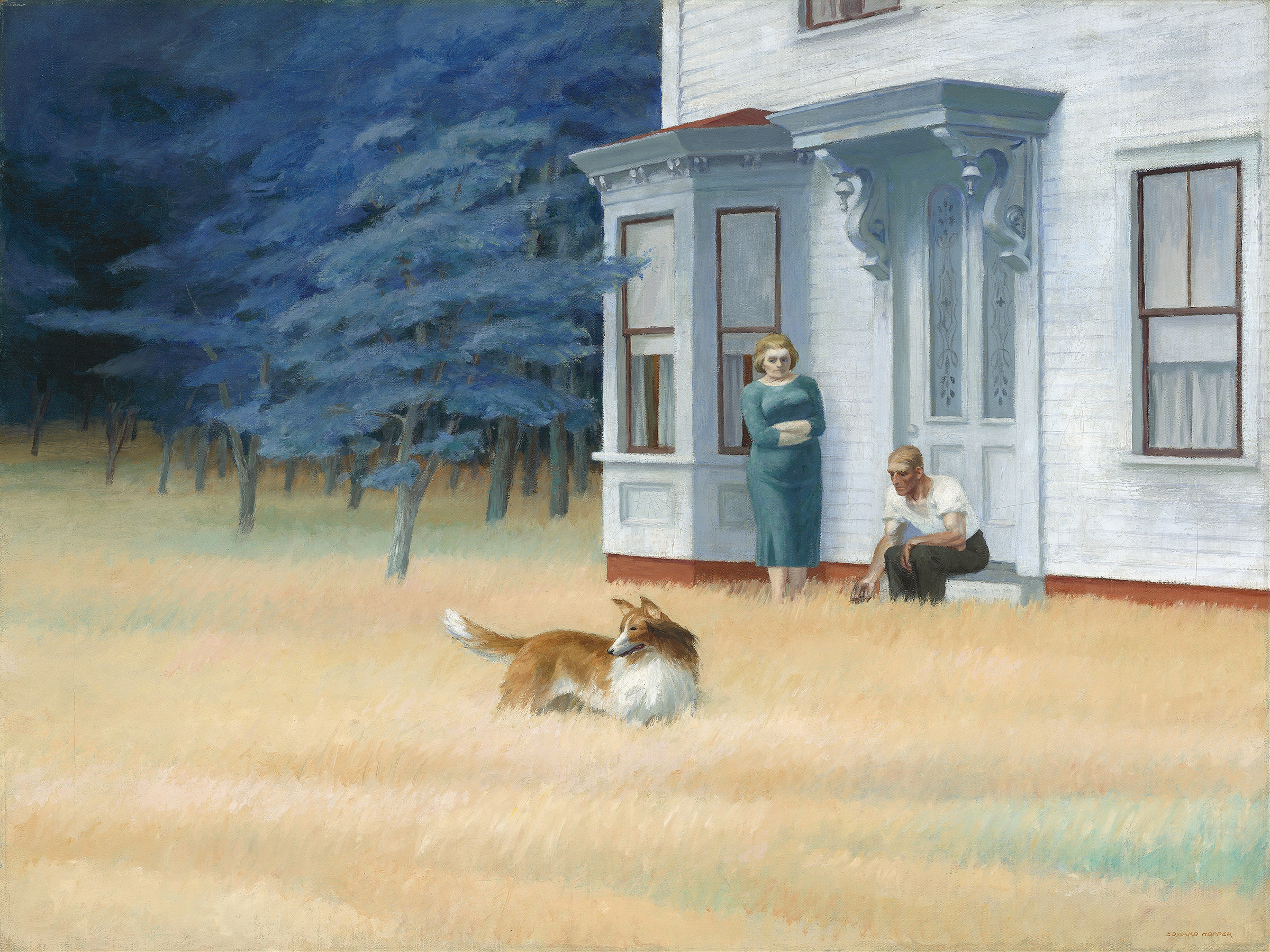 Cape Cod Evening, by Edward Hopper, public domain