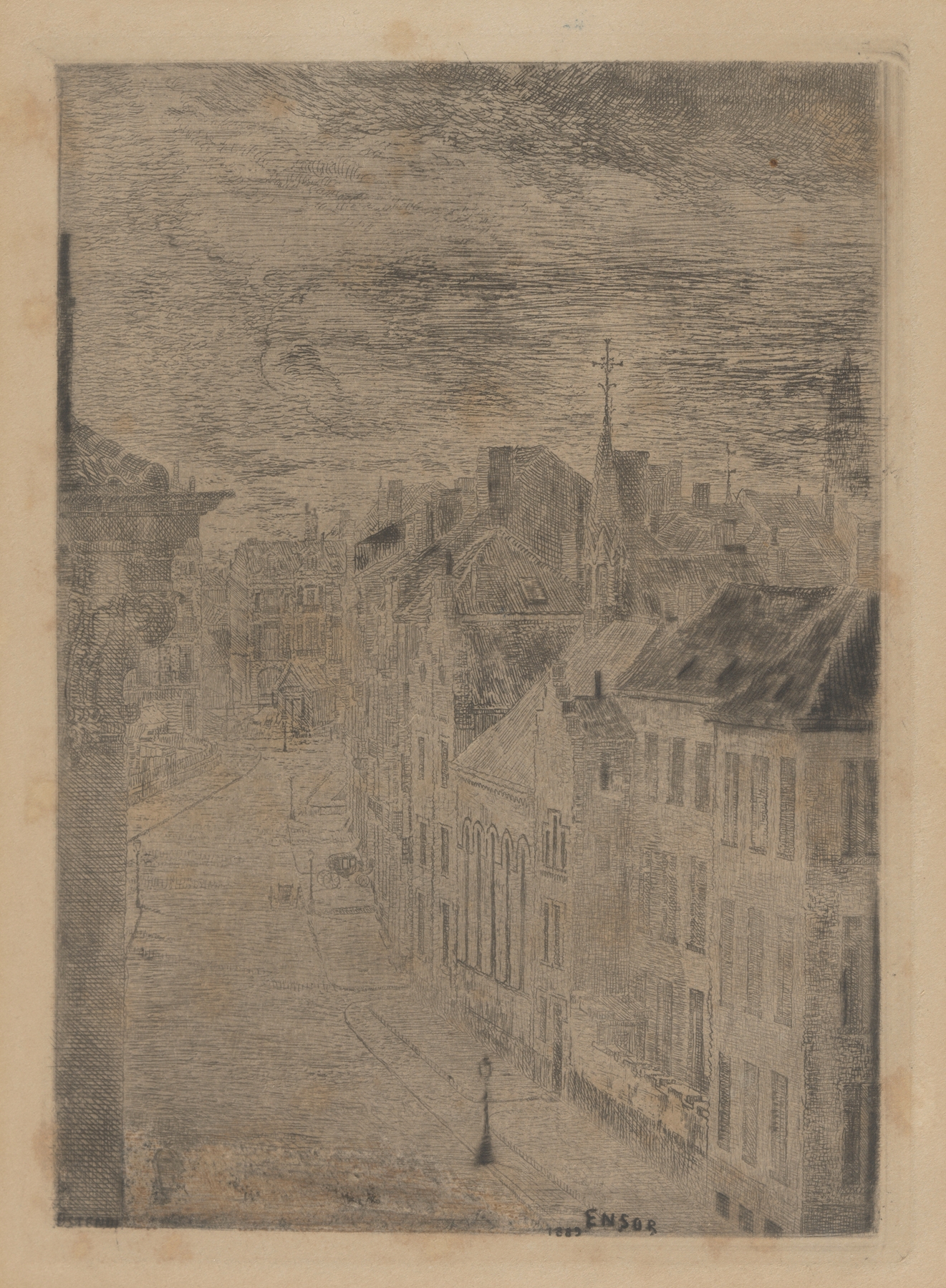 Van Iseghemlaan, Oostende, by James Ensor, public domain
