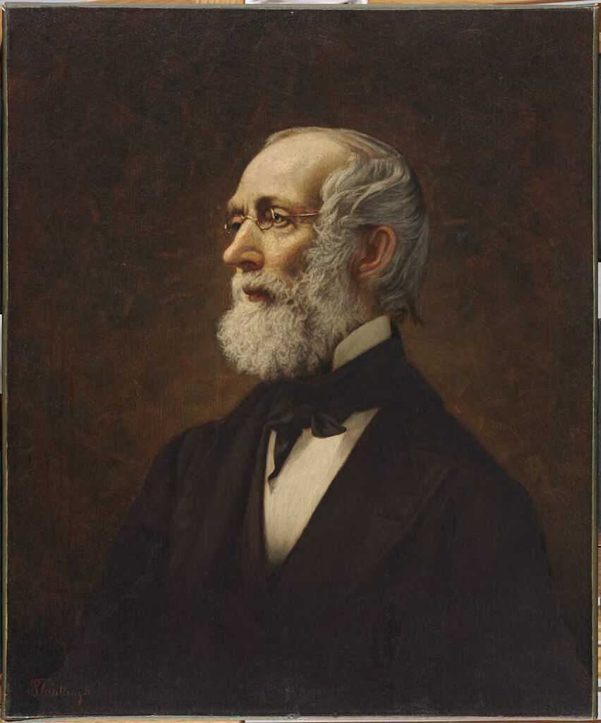 Portrait of Francis Bowen, oil on canvas by Edwin Tryon Billings