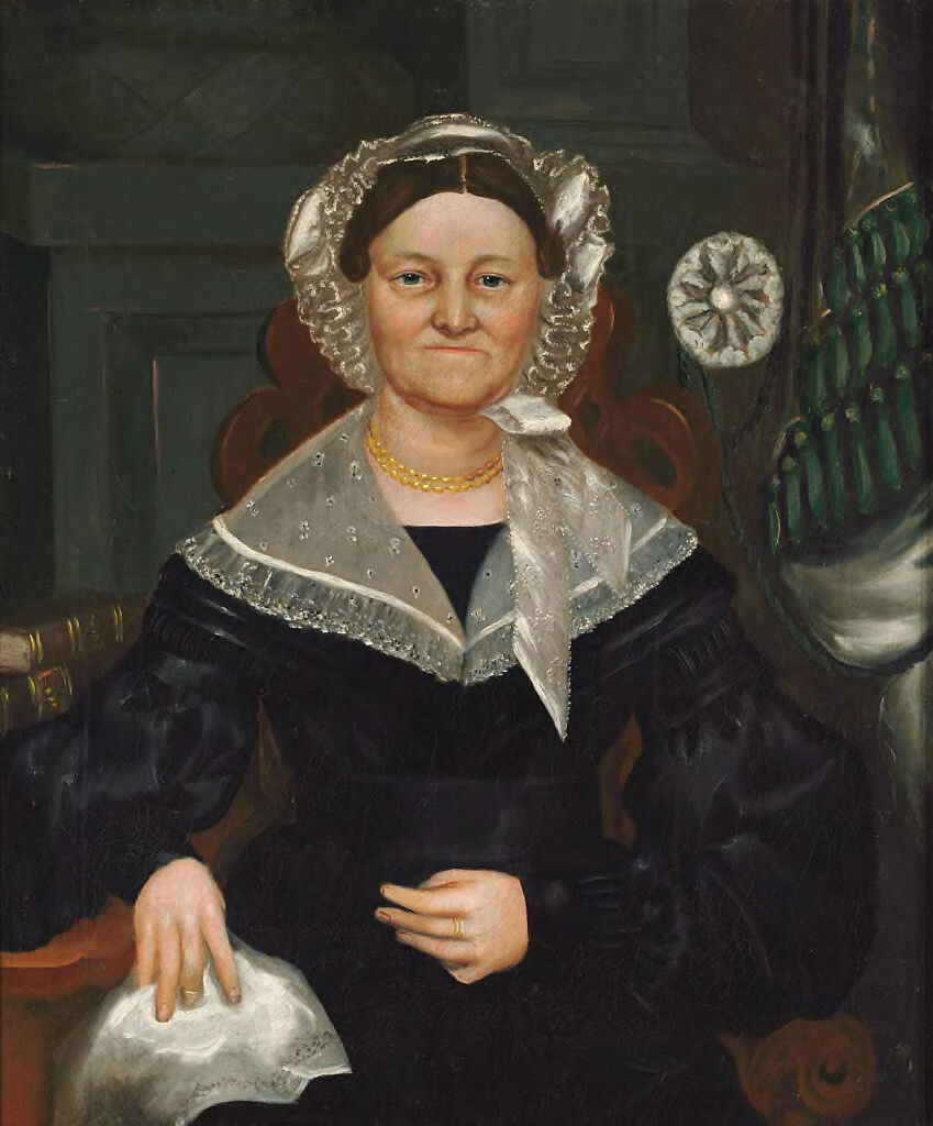 Portrait of Mary Smith Clark by Asahel Lynde Powers, oil on canvas