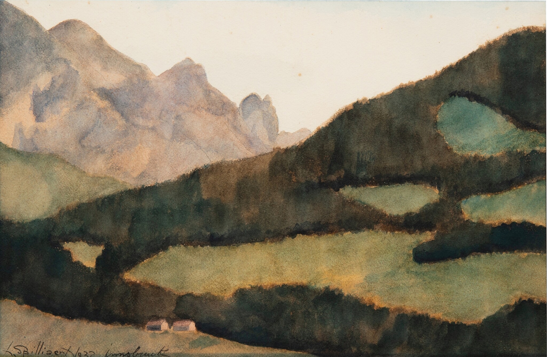Paysage d’Innsbruck, by Léon Spilliaert, public domain