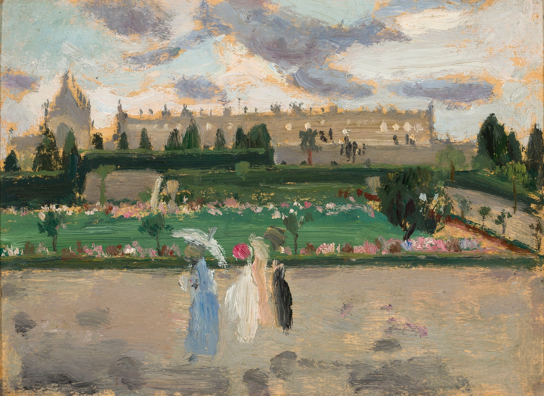 Pejzaż miejski (Esplanade des Invalides), by Tadeusz Makowski, public domain