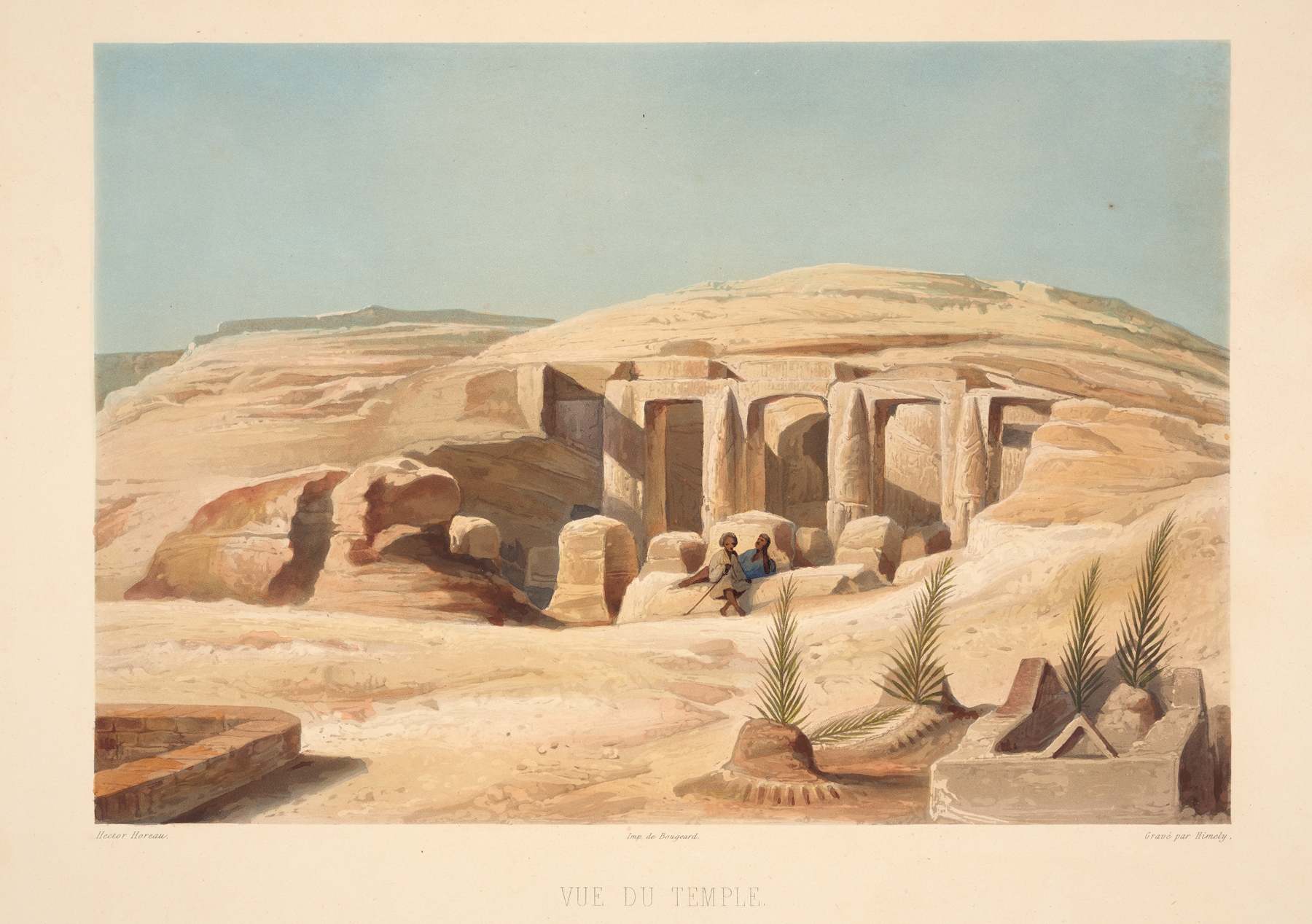 Vue du temple (View of the temple), by Hector Horeau, public domain