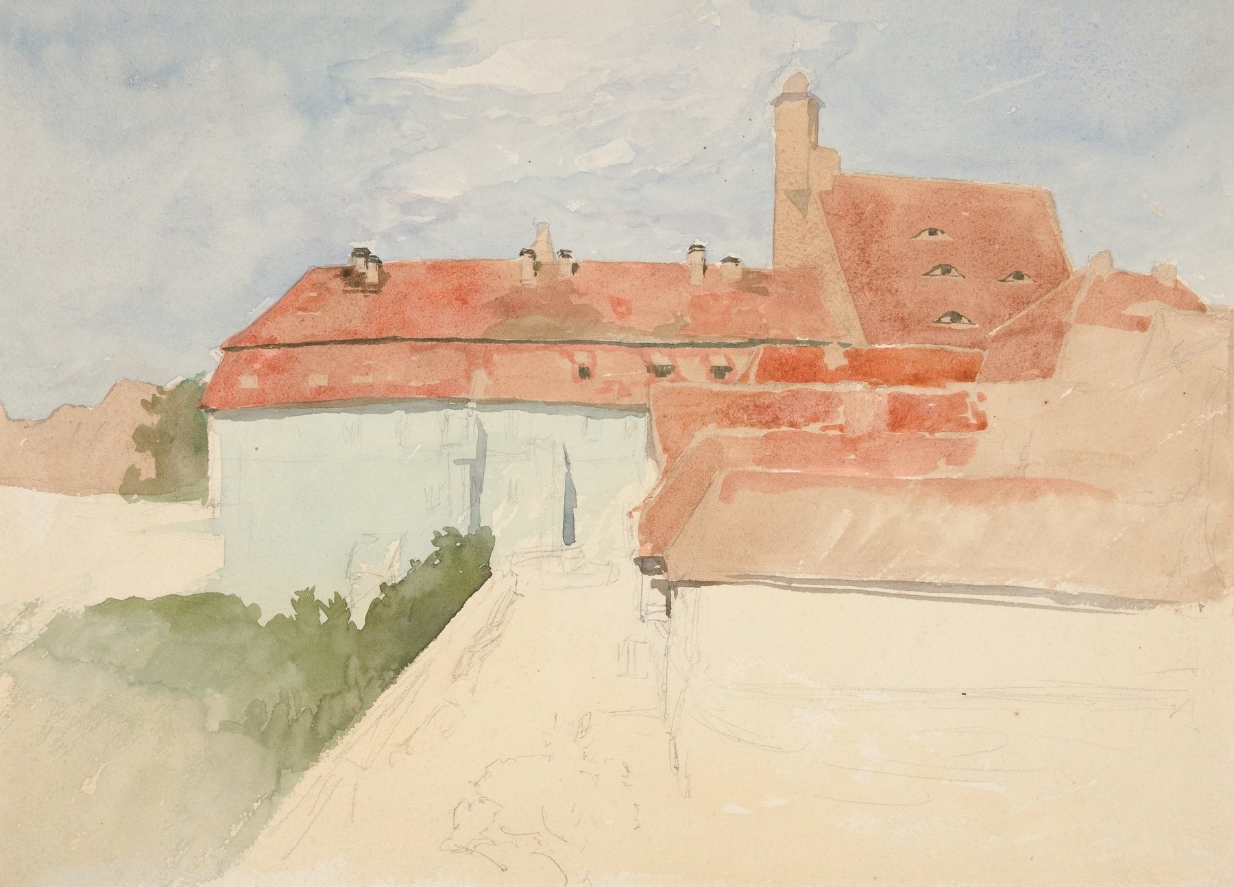 Architectural Study III, by Edwin Austin Abbey, public domain
