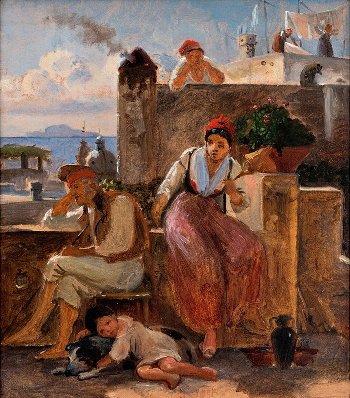A depiction of daily life in Naples by Wilhelm Marstrand.