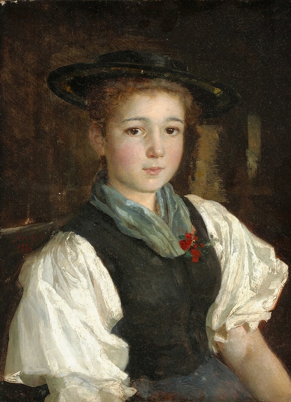 Albert Anker's 'Bauernmädchen' captures the essence of rural life through a young farm girl.