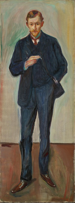 A portrait of Marcel Archinard by Edvard Munch.