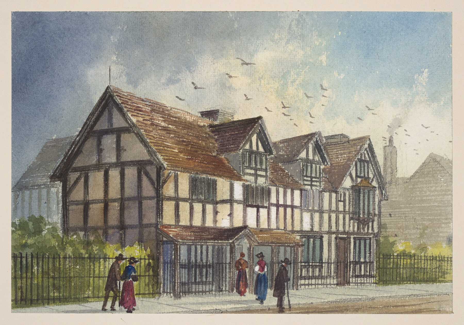 Haunts of Shakespeare Pl.18, by Paul Braddon, public domain