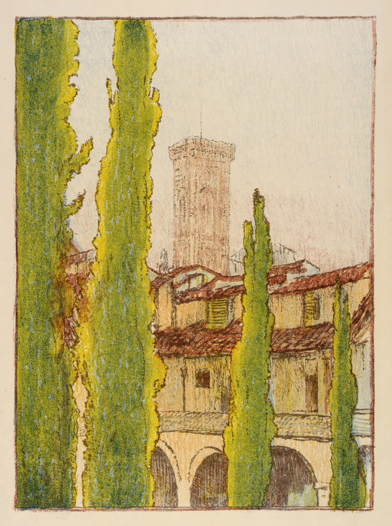 Spanish Church, by Esther Blaikie MacKinnon, public domain