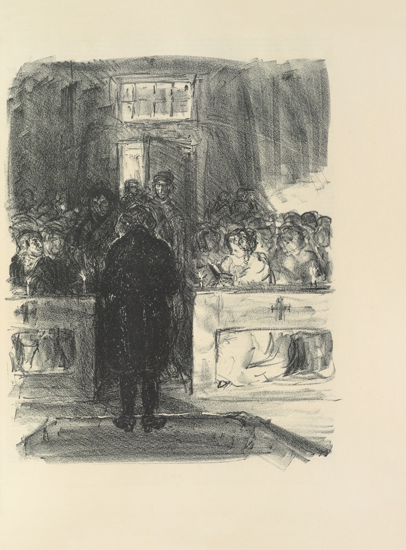 Max Slevogt's painting 'Lederstumpf-Erzählungen Pl.35' showcases a vibrant scene with dynamic figures.