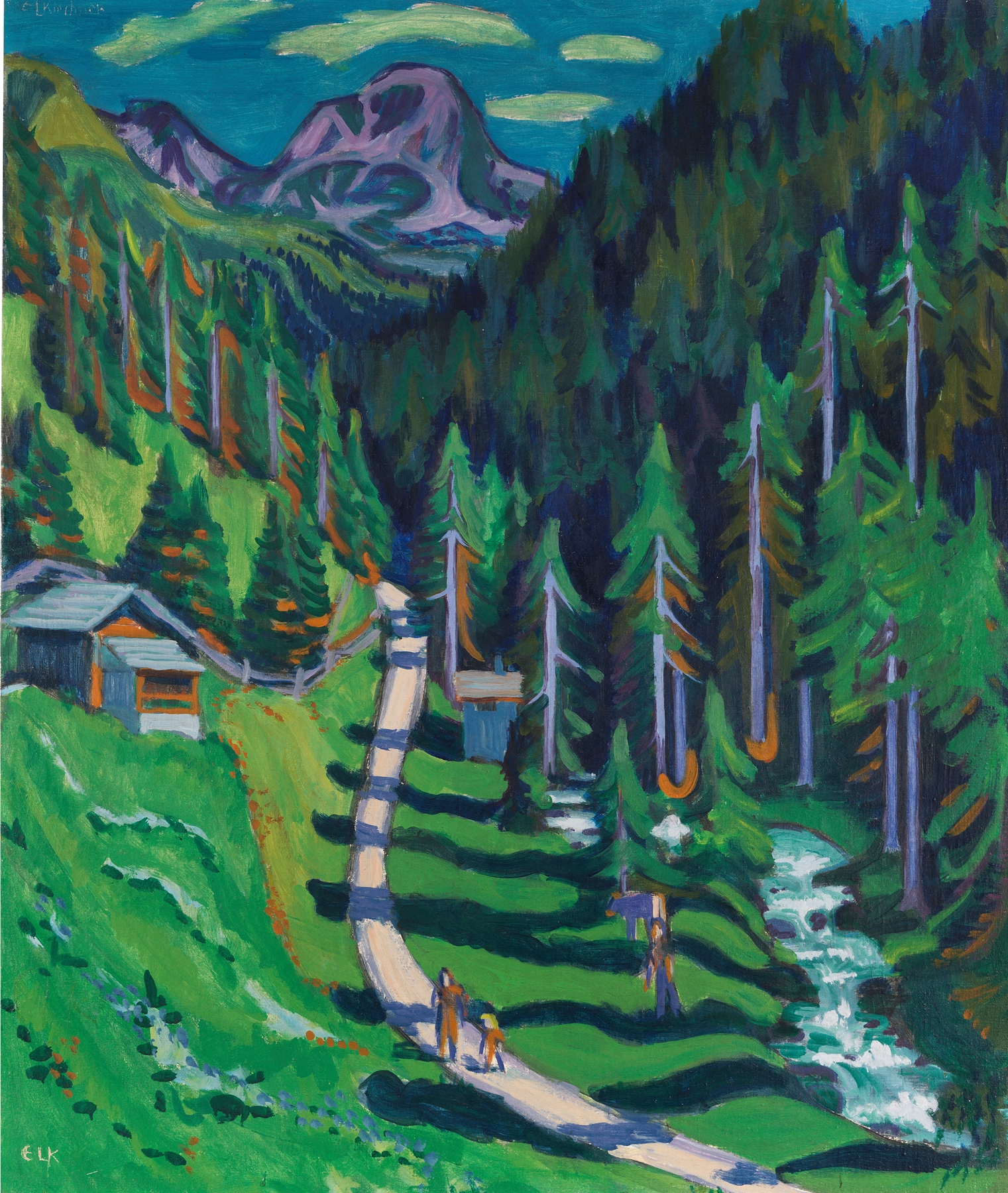 Sertigweg, by Ernst Ludwig Kirchner, public domain