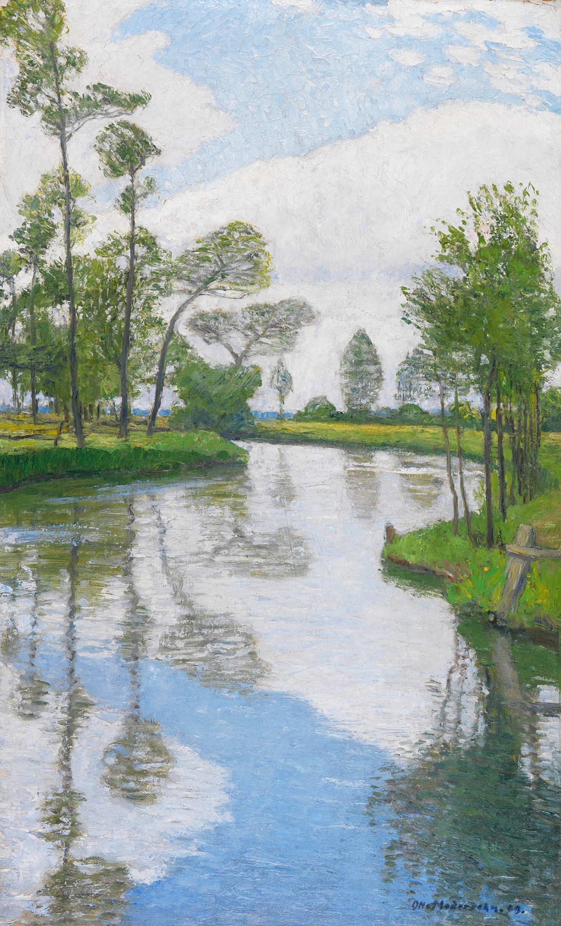 Flußufer, by Otto Modersohn, public domain