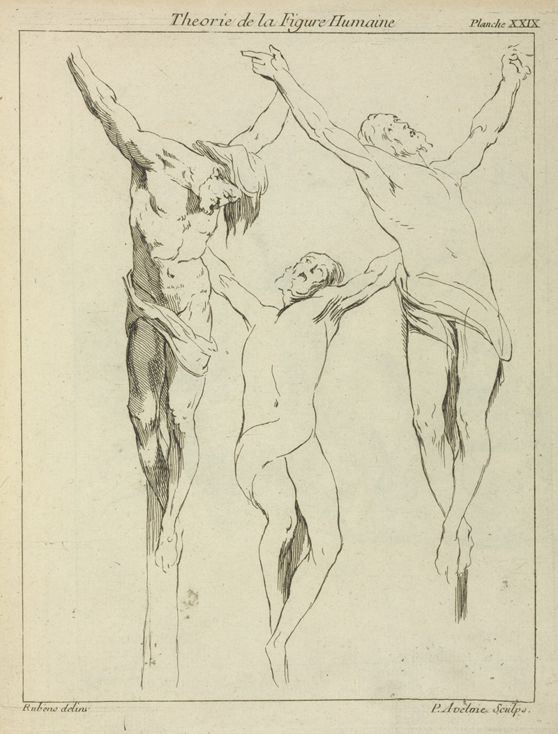 Peter Paul Rubens' 'Three Studies of Crucified Figures' showcases dynamic compositions and rich colors.