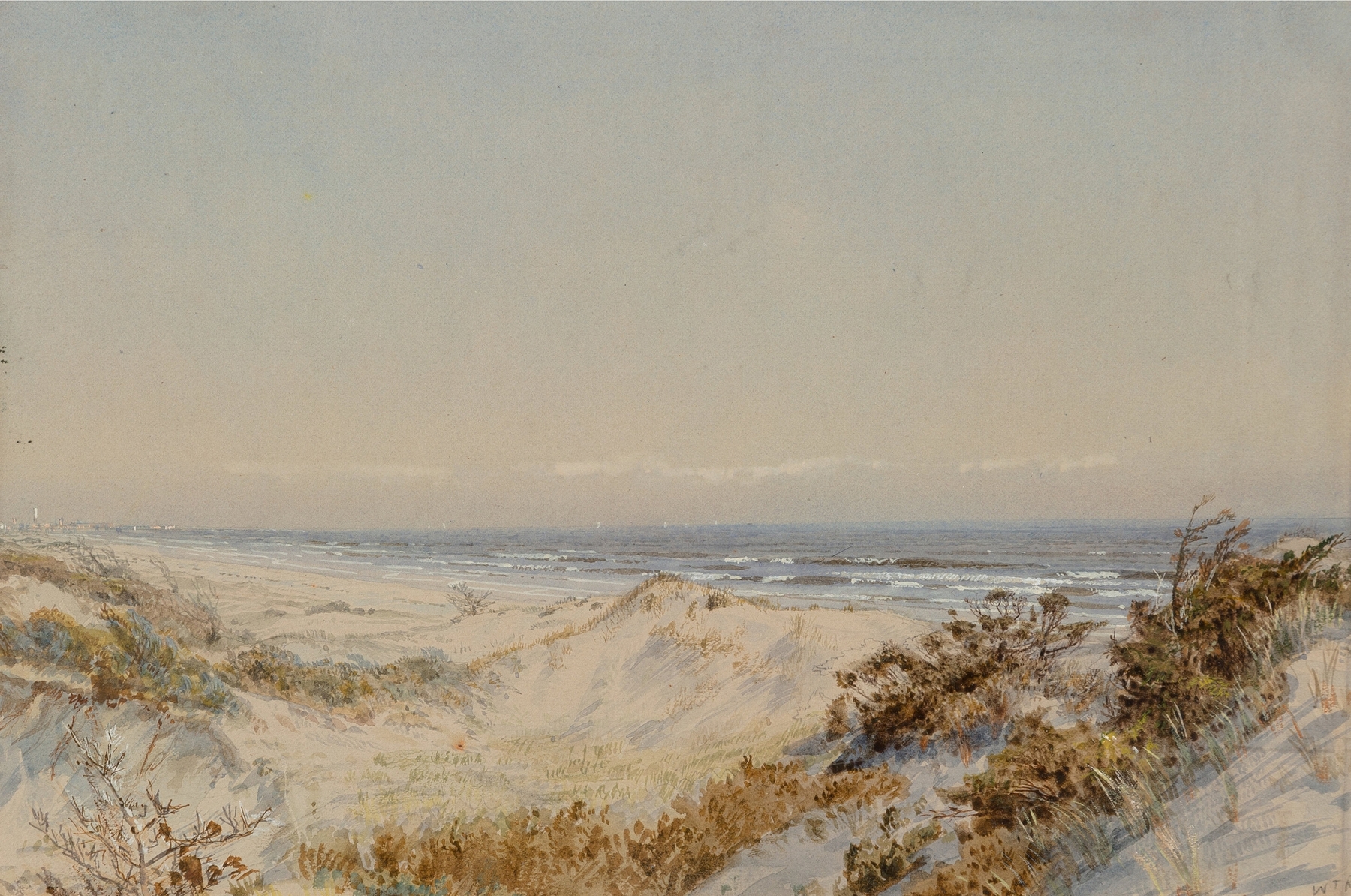 Dunes Near Atlantic City, by William Trost Richards, public domain